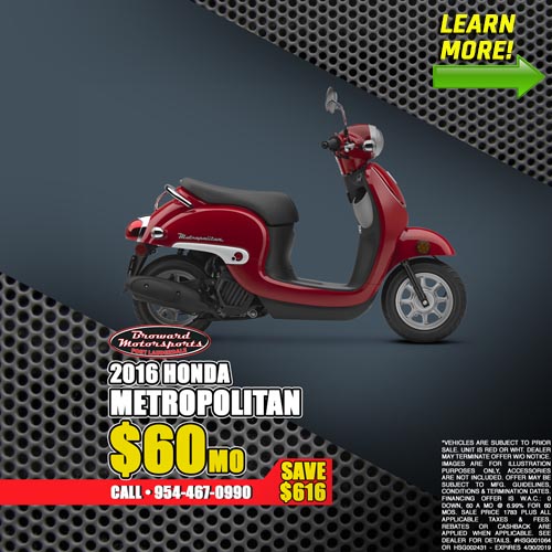 Image of Man Riding a Honda® Metropolitan