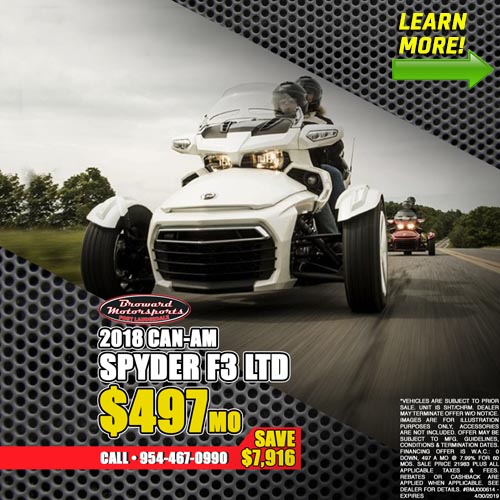 Couple Riding a 2018 Can-Am® Spyder® F3 LMD